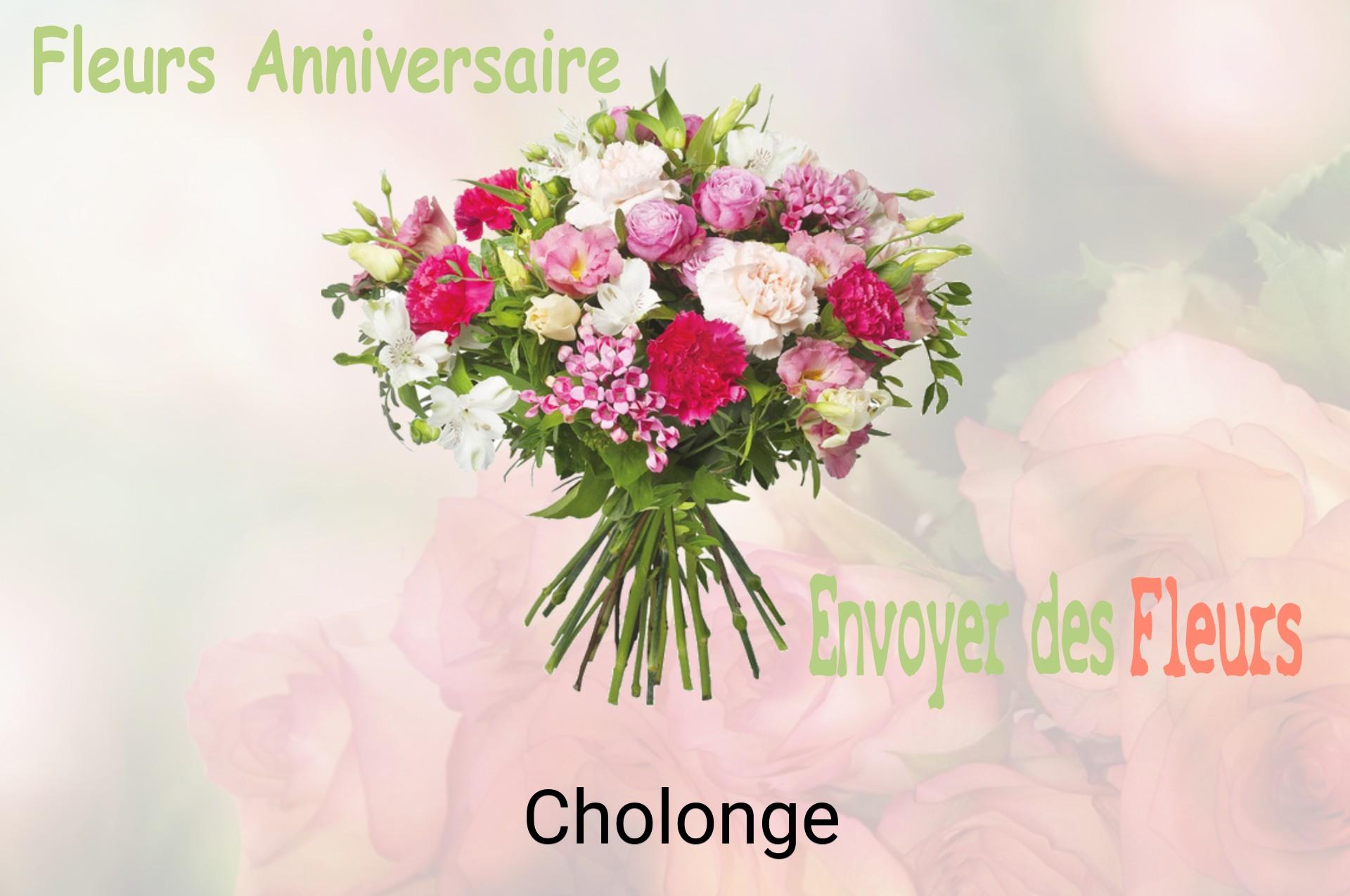 Bouquet de fleurs d’anniversaire livré à Cholonge